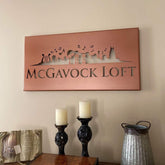 Custom Light Box Business Logo Sign Cut Metal Sign Metal House Sign Decorations